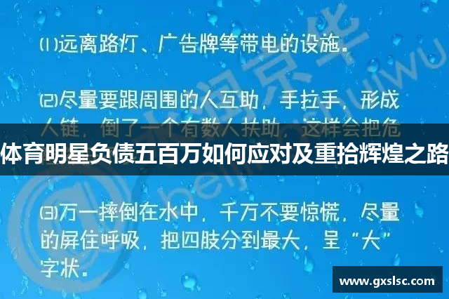 体育明星负债五百万如何应对及重拾辉煌之路