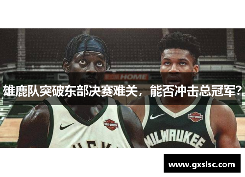雄鹿队突破东部决赛难关，能否冲击总冠军？